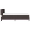 vidaXL Cama box spring con colch&oacute;n Marr&oacute;n Oscuro 90 x 200 cm