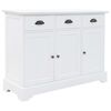 vidaXL Aparador con 3 puertas MDF y madera de pino 105x35x77,5 cm