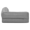 vidaXL Colch&oacute;n de cama de perro ergon&oacute;mico aspecto lino gris 90x64 cm