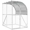 vidaXL Gallinero Plateado 200 x 200 x 215 cm Acero Galvanizado