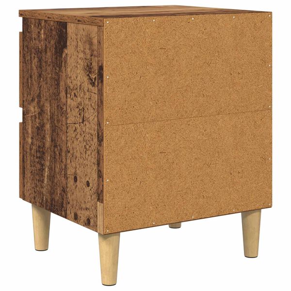 vidaXL Armarios de cama con caj&oacute;n 2 pcs Madera Vieja 40 x 35 x 50 cm