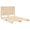 vidaXL Estructura de cama con cabecero madera maciza pino 140x200 cm