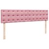 vidaXL Estructura cama otomana con colch&oacute;n terciopelo rosa 200x200 cm