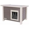 Kerbl Caseta para gatos ECO Eli gris y blanco 57x45x43 cm