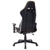 vidaXL Silla de gaming de cuero sint&eacute;tico negro y dorado