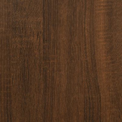 vidaXL Banco zapatero madera de ingeniería marrón roble 42x42x45 cm