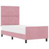 vidaXL Cama tipo Box Spring con cabecera Rosa 80 x 200 cm Terciopelo