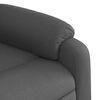 vidaXL Sillón de masaje eléctrico reclinable elevable tela gris oscuro