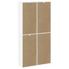 vidaXL Armarios auxiliares 4 uds "ODDA" blanco 40x24x79 cm