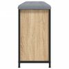 vidaXL Banco zapatero con caj&oacute;n abatible roble Sonoma 102x32x56 cm