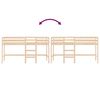 vidaXL Cama alta de niños con escalera madera maciza pino 90x200 cm