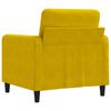 vidaXL Sill&oacute;n de terciopelo amarillo 60 cm