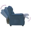 vidaXL Sill&oacute;n reclinable de tela azul