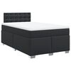 vidaXL Cama box spring con colch&oacute;n cuero sint&eacute;tico negro 120x200 cm
