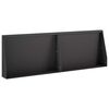 vidaXL Muro de Contenci&oacute;n 2 uds. 60 x 12 x 30 cm Acero Negro
