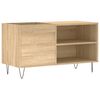 vidaXL Mueble de discos madera de ingenier&iacute;a roble Sonoma 85x38x48 cm