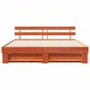 vidaXL Estructura de cama Marr&oacute;n 200 x 200 cm Madera de pino macizo