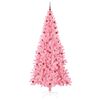 vidaXL &Aacute;rbol de Navidad con 300 LED con soporte Rosa 240 cm PVC