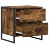 vidaXL Mesa de Noche Roble Humo 50 x 39.5 x 50 cm Madera contrachapada