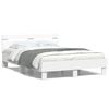 vidaXL Estructura cama con cabecero madera ingenier&iacute;a blanco 120x200cm