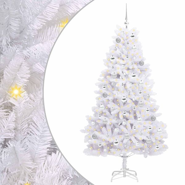vidaXL Árbol de Navidad artificial con ramas articuladas 180 cm