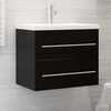 vidaXL Mueble de lavabo madera de ingenier&iacute;a negro 60x38,5x48 cm