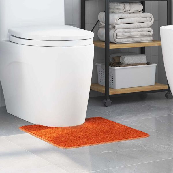 vidaXL Alfombra antideslizante para ba&ntilde;o con corte para inodoro