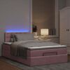 vidaXL Estructura de cama otomana colch&oacute;n terciopelo rosa 120x200cm
