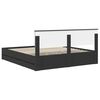 vidaXL Estructura de cama Negro 180 x 200 cm Madera Ingenieril