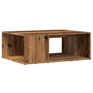vidaXL Mesa de centro madera de ingenier&iacute;a envejecida 90x67x33 cm