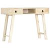 vidaXL Mesa consola de madera maciza de mango 110x35x76 cm
