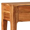 vidaXL Mesa consola de madera maciza 118x30x80 cm