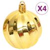 vidaXL Juego de adornos de navidad de 108 piezas dorado y rojo