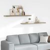 vidaXL Estantes flotantes pared 2 uds color roble MDF 120x23,5x3,8cm