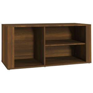 vidaXL Zapatero madera contrachapada marr&oacute;n roble 100x35x45 cm