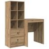 vidaXL Escritorio Roble artisan 105,5 x 50 x 127 cm 2 uds.