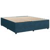 vidaXL Cama box spring con colch&oacute;n terciopelo azul 180x200 cm