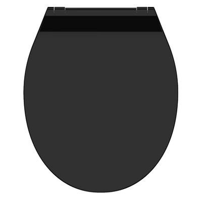 SCHÜTTE Tapa de váter WC SLIM BLACK duroplast