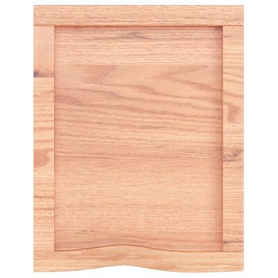 vidaXL Estante pared madera roble tratada marrón claro 40x50x(2-4) cm