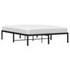 vidaXL Estructura de cama sin colch&oacute;n metal negro 140x190 cm