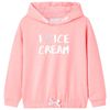 Sudadera con capucha infantil rosa brillante 116