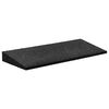 vidaXL Rampa para bordillos 2 unidades caucho negro 50x20x1-4,3 cm
