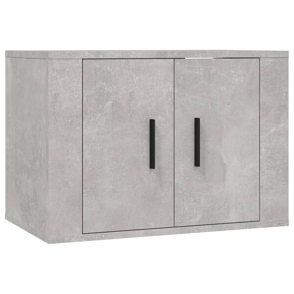 vidaXL Set de muebles de TV 3 pzas madera contrachapada gris hormig&oacute;n