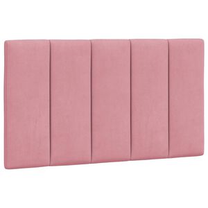 vidaXL Cabecero de cama acolchado Hanko terciopelo rosa 80 cm