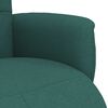 vidaXL Sill&oacute;n reclinable con reposapi&eacute;s tela verde oscuro