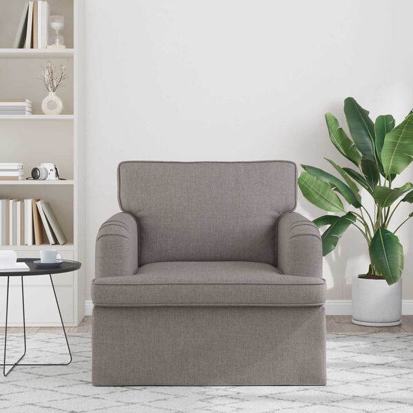 vidaXL Sof&aacute; 60cm Taup&eacute; Metal