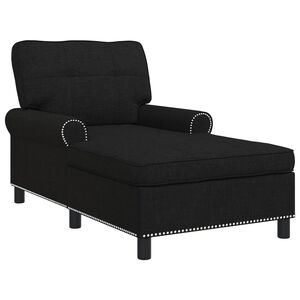 vidaXL Sill&oacute;n reclinable Negro tela 91 x 157 x 91 cm
