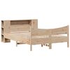 vidaXL Estructura de cama sin colch&oacute;n madera de pino maciza 120x200 cm
