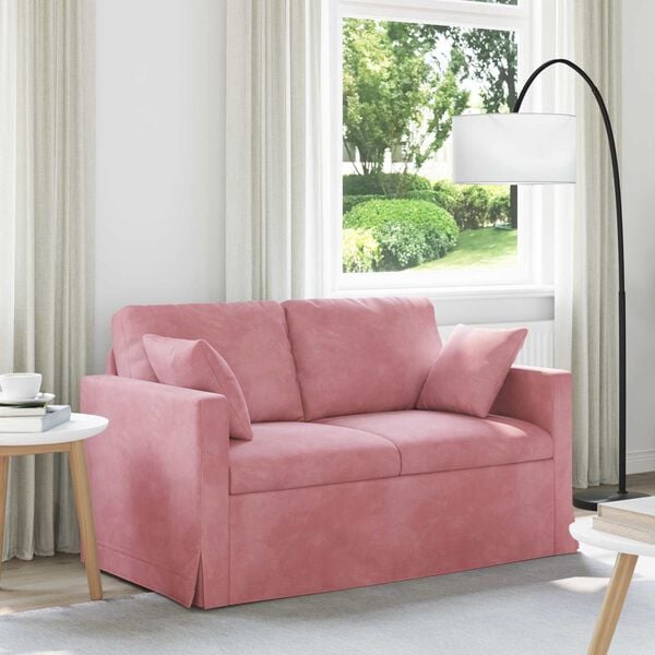 vidaXL Sof&aacute; Rosa Dimensiones generales: 138 x 78 x 80 cm (An x P x A)
