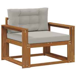 vidaXL Sof&aacute; intermedio de exterior Madera de Acacia S&oacute;lida Natural